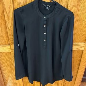 Brand new small Living Doll black long sleeve blouse